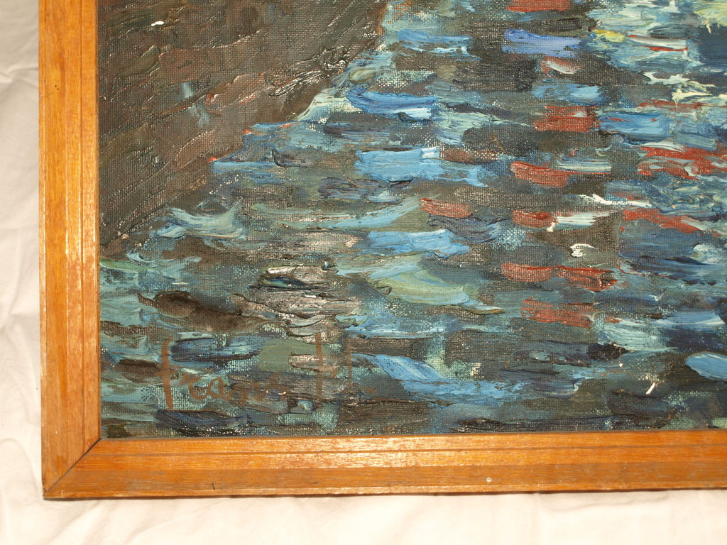 Frans Ploum : Olieverf op board – Valkenburg - Gesigneerd & ingelijst - ca 1970 kopen? Bied vanaf 1!