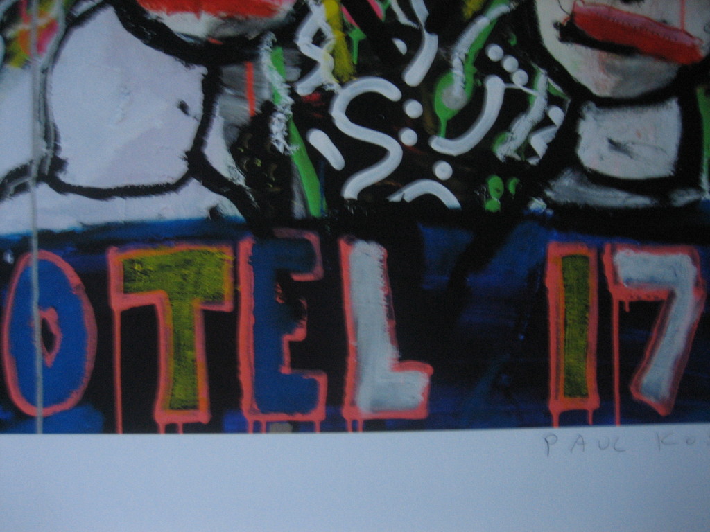 Paul Kostabi - "Hotel 17" - Giclee - Handgesigneerd - Oplage: 75 kopen? Bied vanaf 30!