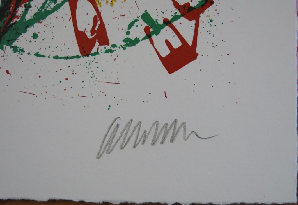 Arman: Zeefdruk, Trio a cordes III (groot) kopen? Bied vanaf 180!