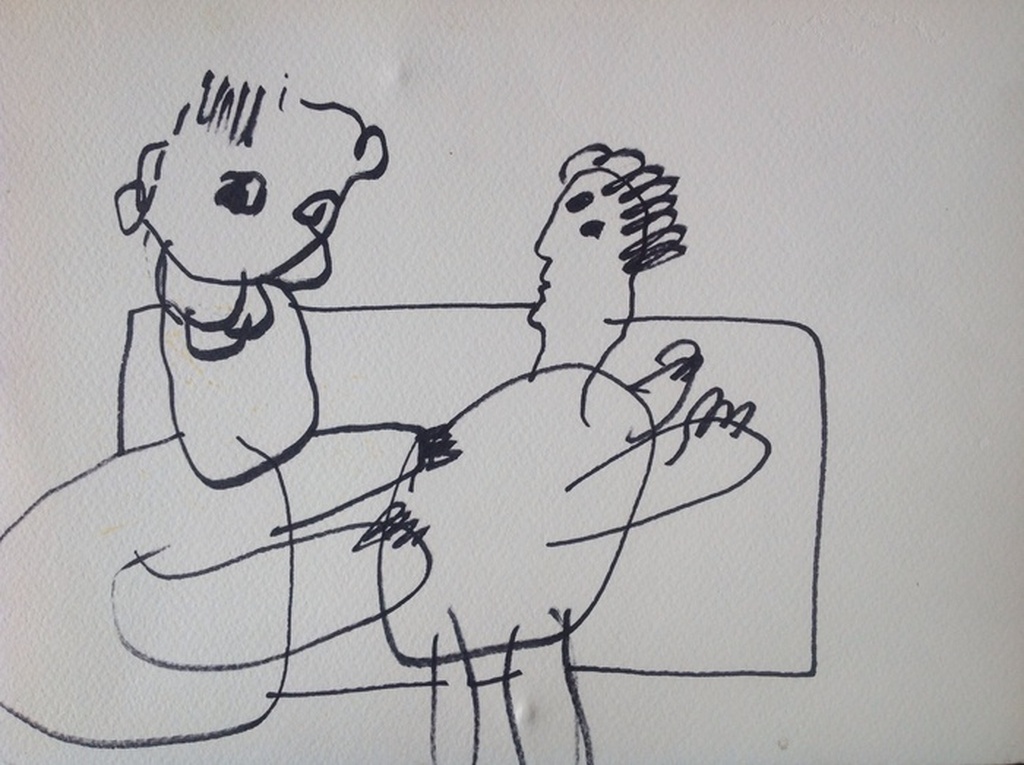 'tweetjes' tekening uniek werk op papier, met certificaat Herman Brood Museum kopen? Bied vanaf 1!