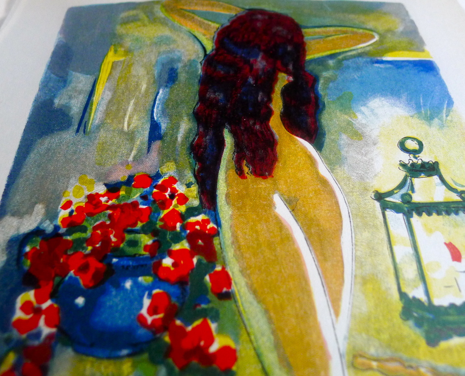 Kees van Dongen  een houtgravure  naar aquarel uit 1001 nacht, 1955 . kopen? Bied vanaf 15!