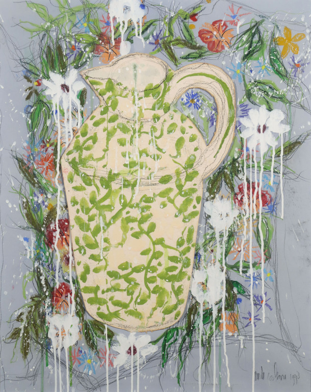 Nanda Coolsma: Gemengde techniek en Collage, Waterkan - Ingelijst kopen? Bied vanaf 1!