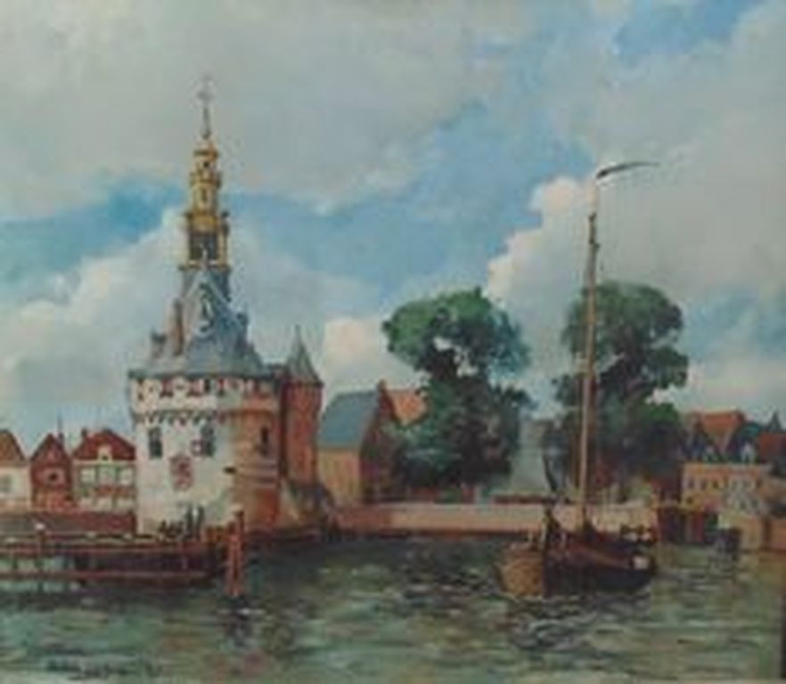 Hoorn, gezicht op de Hoofdtoren kopen? Bied vanaf 200!