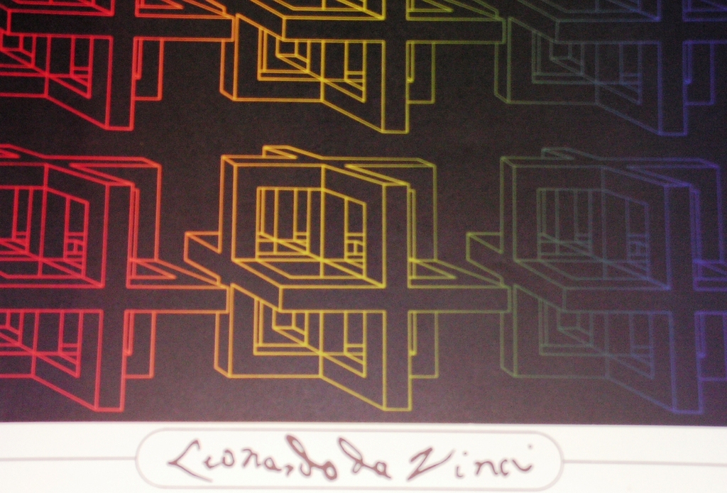 Lucio del Pezzo, zeefdruk; Leonardo da Vinci, gesigneerd, oplage 190 kopen? Bied vanaf 50!