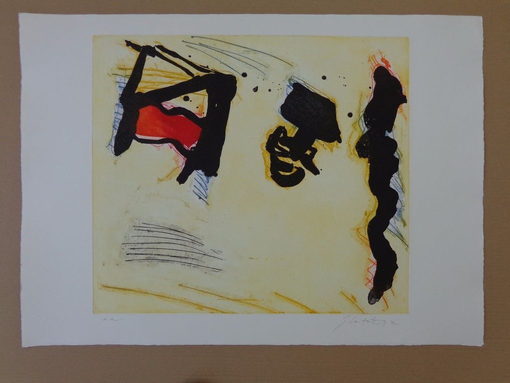 GER LATASTER / ABSTRACTIE / KLEURETS / 56x78cm / SIG / 1992 verkocht voor € 55!