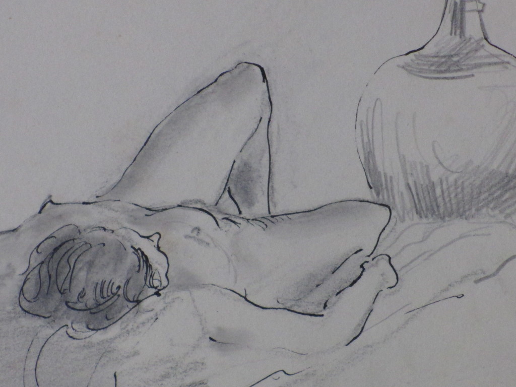 Harm Kamerlingh Onnes, Liggend Naakt, Tekening kopen? Bied vanaf 45!