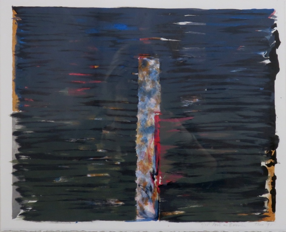 Theo Elfrink: Litho, Port en bessin - Ingelijst kopen? Bied vanaf 20!