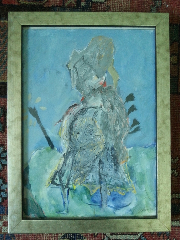 PAUL LOUIS VAN DEN BERGH (1967) Acryl - "Remembrant" - Gesigneerd - 2004 kopen? Bied vanaf 95!