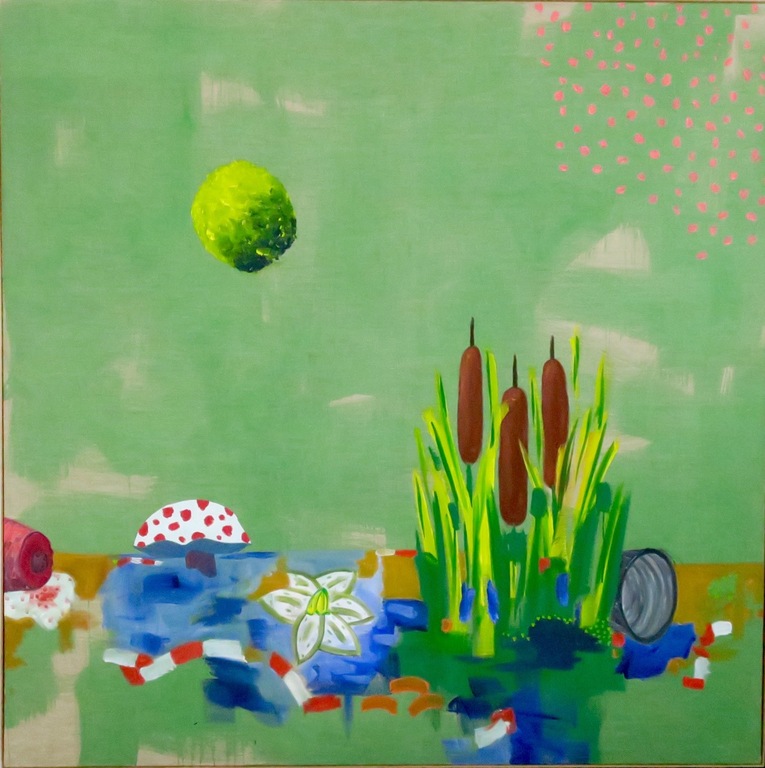 Peter Fengler: Acryl op doek, De perfecte samengang - Ingelijst (Zeer groot) verkocht voor € 113!