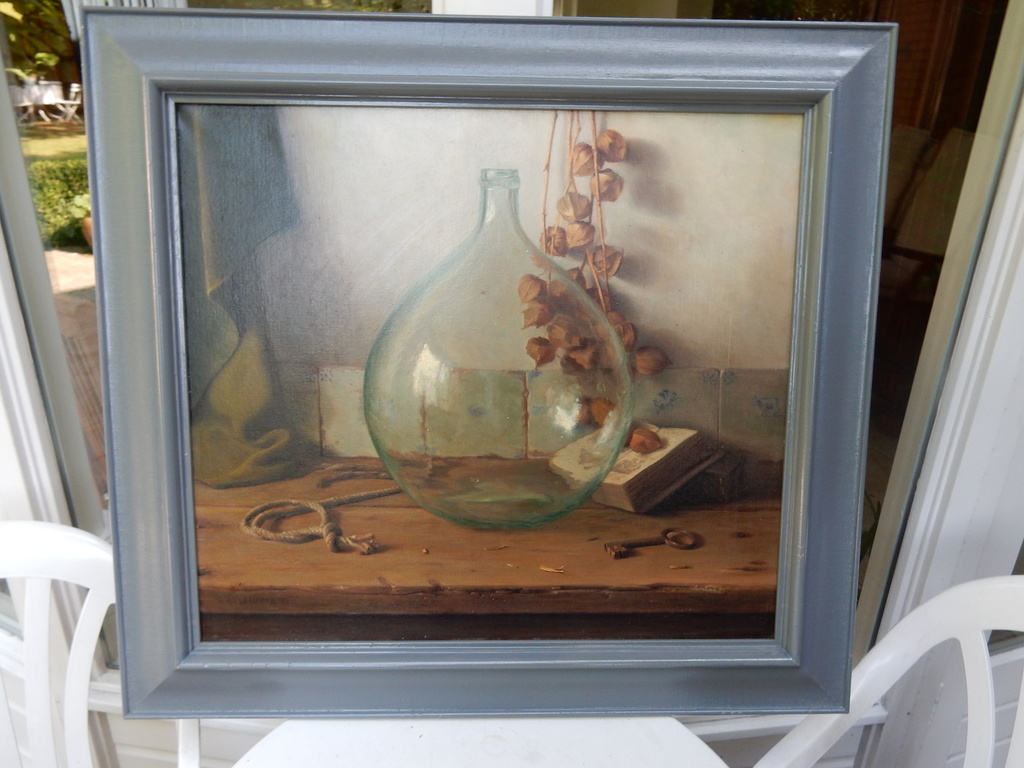 W.A. van Leeuwen, stilleven,olieverf op linnen, l.o gesig, '41 kopen? Bied vanaf 350!