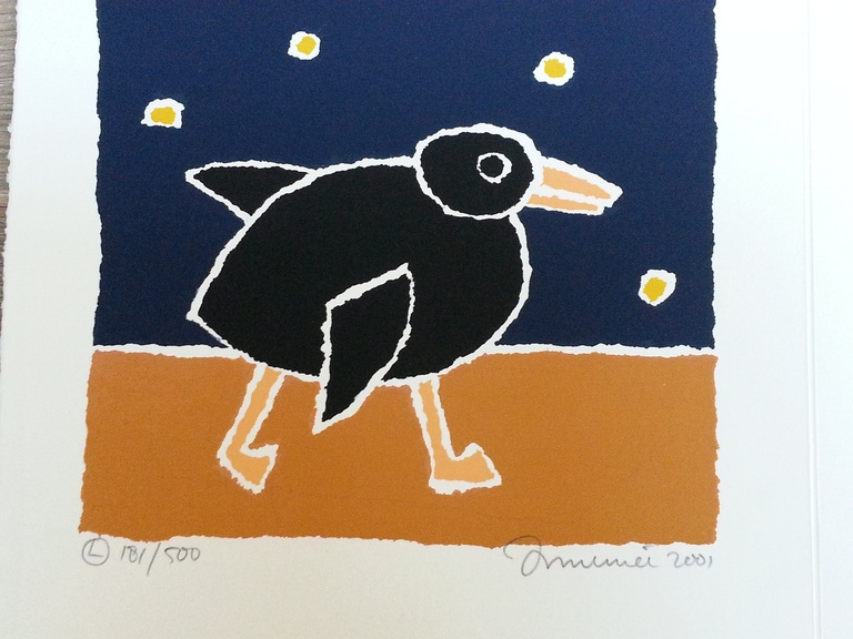 Hans Innemée, 3 zeefdrukken , Titel " Kwaak , Kwaak , Kwaak " met kinderboekje kopen? Bied vanaf 50!