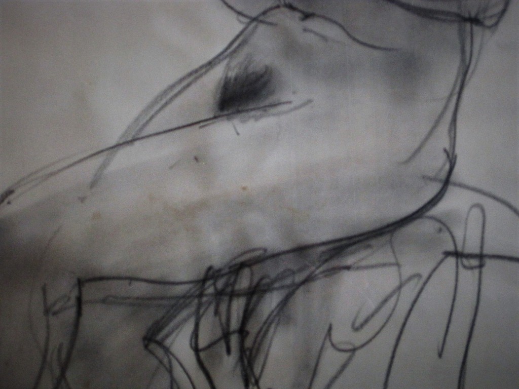 Fraaie houtskooltekening "lezend Naakt" gesign Otto Dicke (Dordrecht 1918-1984)  kopen? Bied vanaf 1!