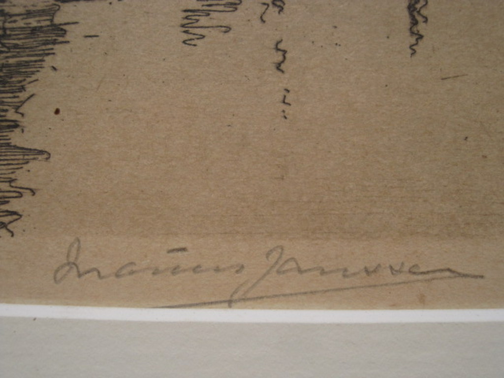 Marius Janssen 1885-1957 mooie ets "Delfshaven" gesigneerd omstreeks 1920 kopen? Bied vanaf 1!
