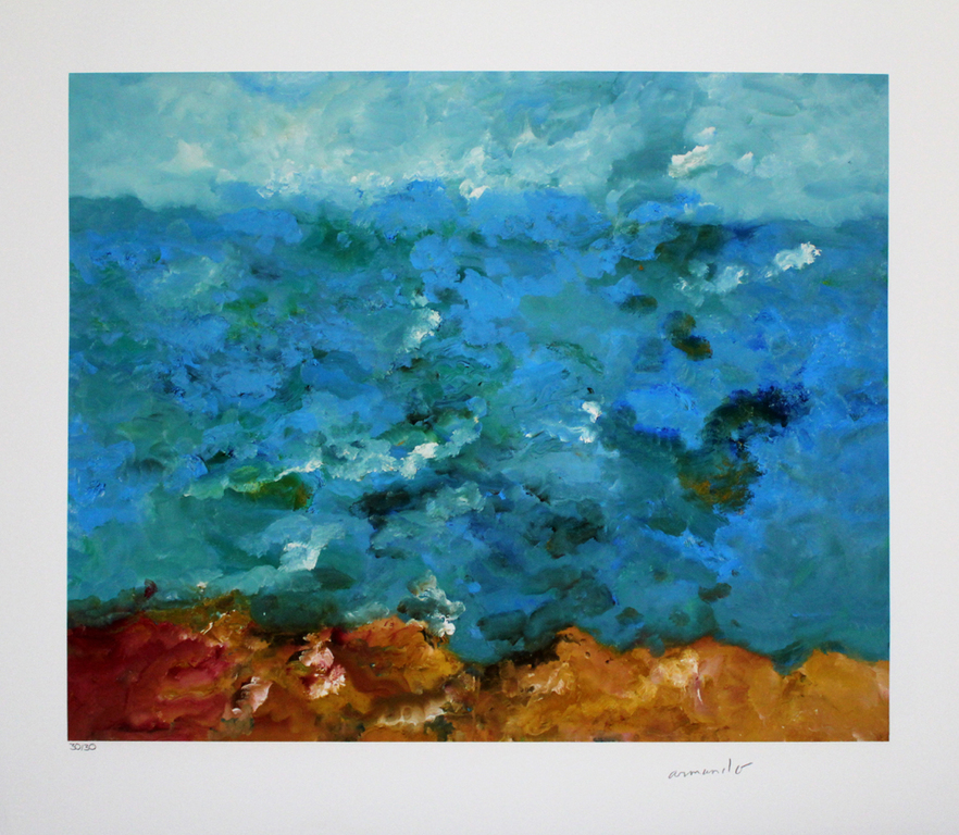 Armando: Seestück, schitterende giclee op zwaar papier verkocht voor € 125!