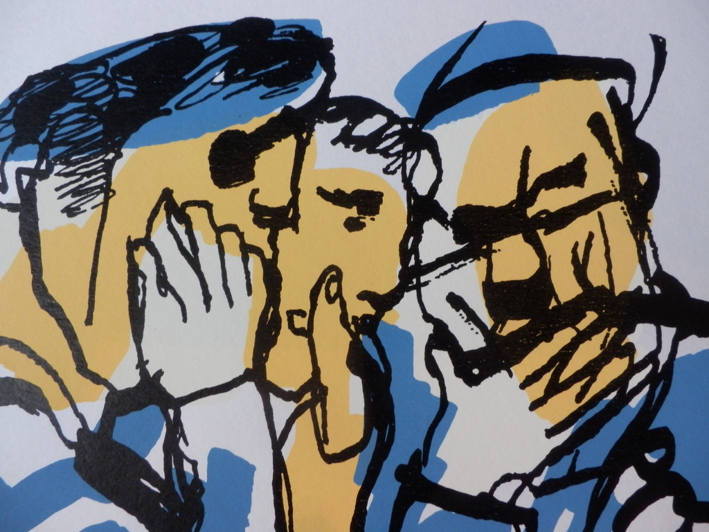 HERMAN BROOD  HANDGESIGNEERDE En Gelimiteerde ZEEFDRUK  OF JE BIJ GOD WAS kopen? Bied vanaf 125!