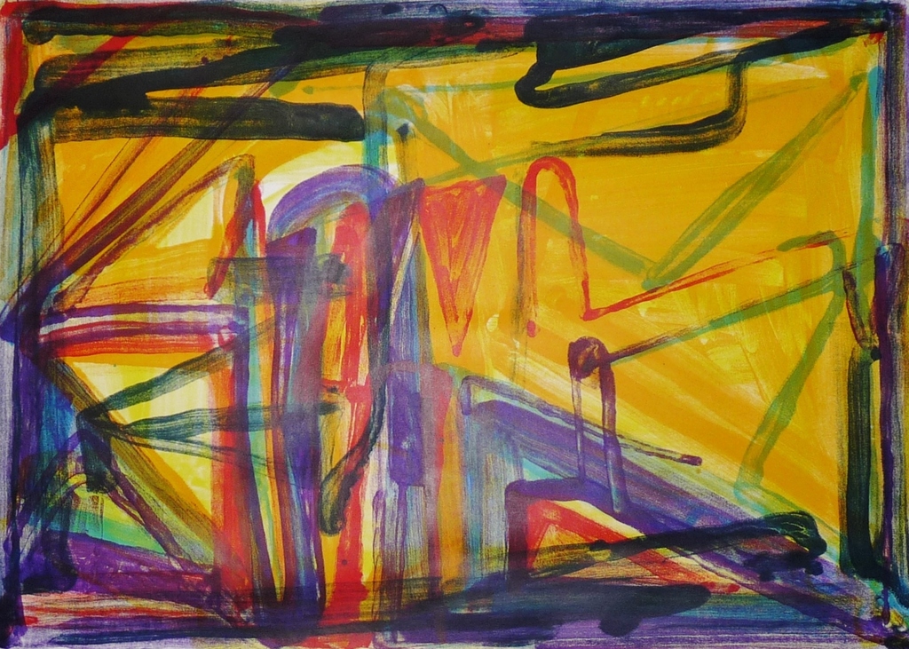 Theo Kuijpers: Lithografie, Abstract, Gesigneerd kopen? Bied vanaf 75!