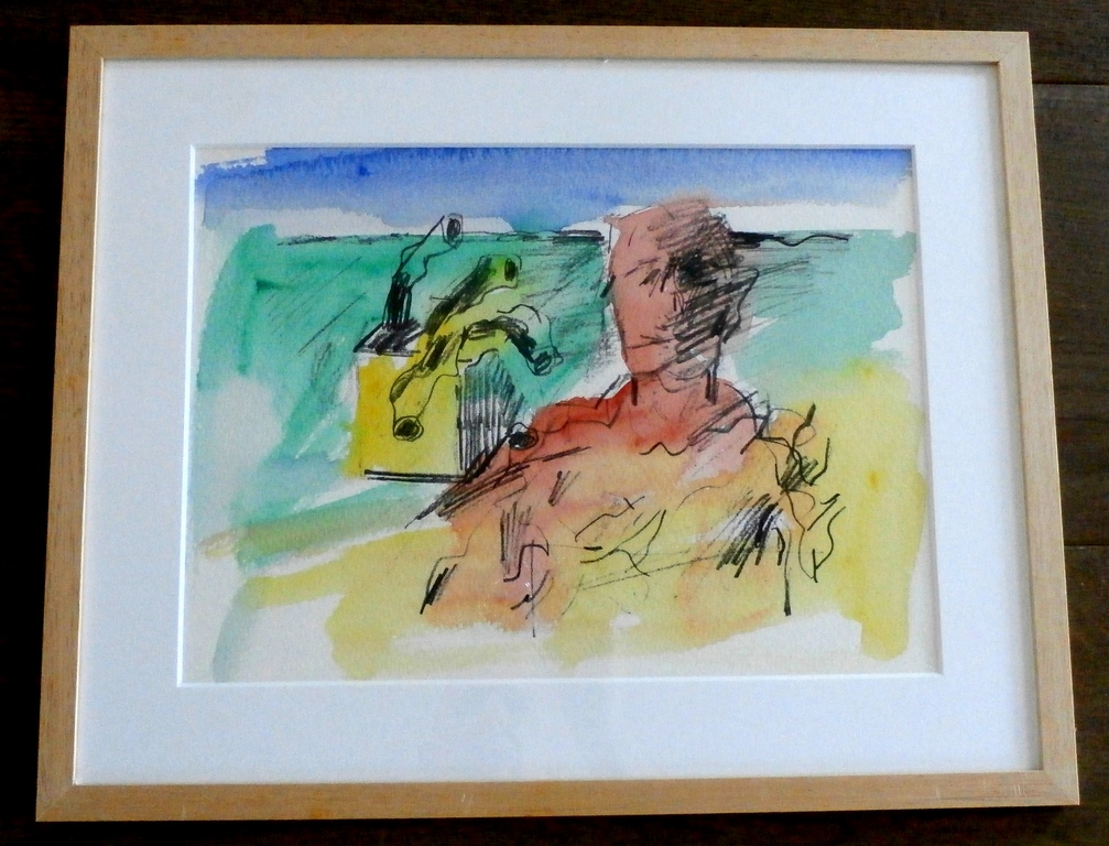 Jan Sierhuis - ingekleurde (waterverf) litho - 1974 kopen? Bied vanaf 30!