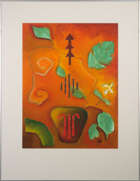 Jan van Delft: Gouache, Tuin - Ingelijst kopen? Bied vanaf 40!