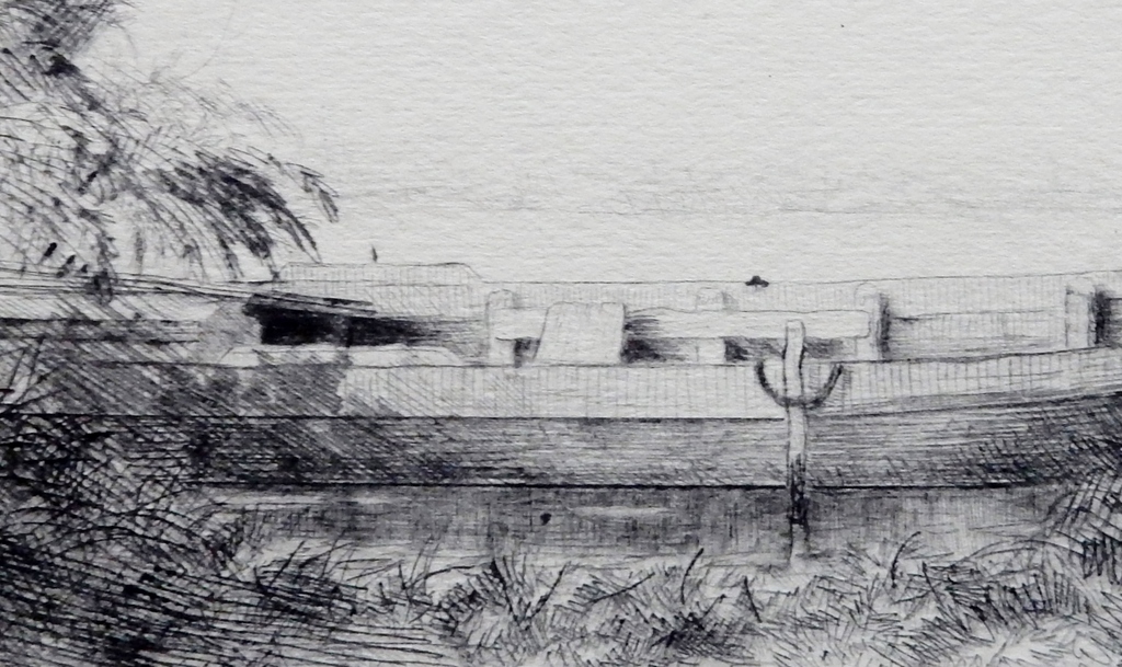 Gerrit de Jong (1905-1978) - ets Bootje op meer kopen? Bied vanaf 1!