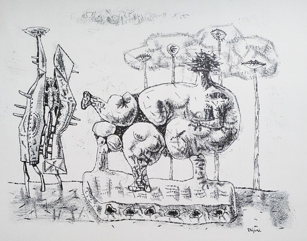 Shinkichi Tajiri - Compositie, litho verkocht voor € 75!