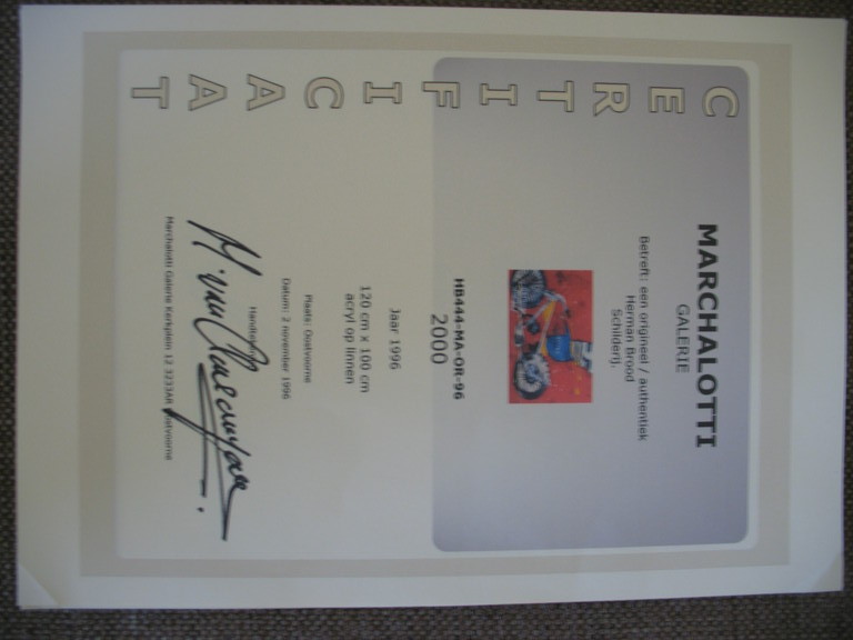 Herman Brood origineel schilderij "Motor (2000)" 100x120 kopen? Bied vanaf 2500!