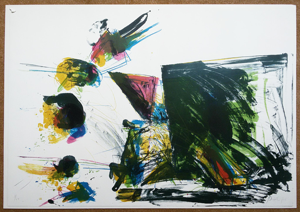 Ger Lataster - Compositie, litho (gemonteerd, groot) kopen? Bied vanaf 1!