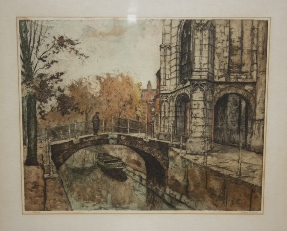 Jan Sirks grote ets Delft. kopen? Bied vanaf 25!