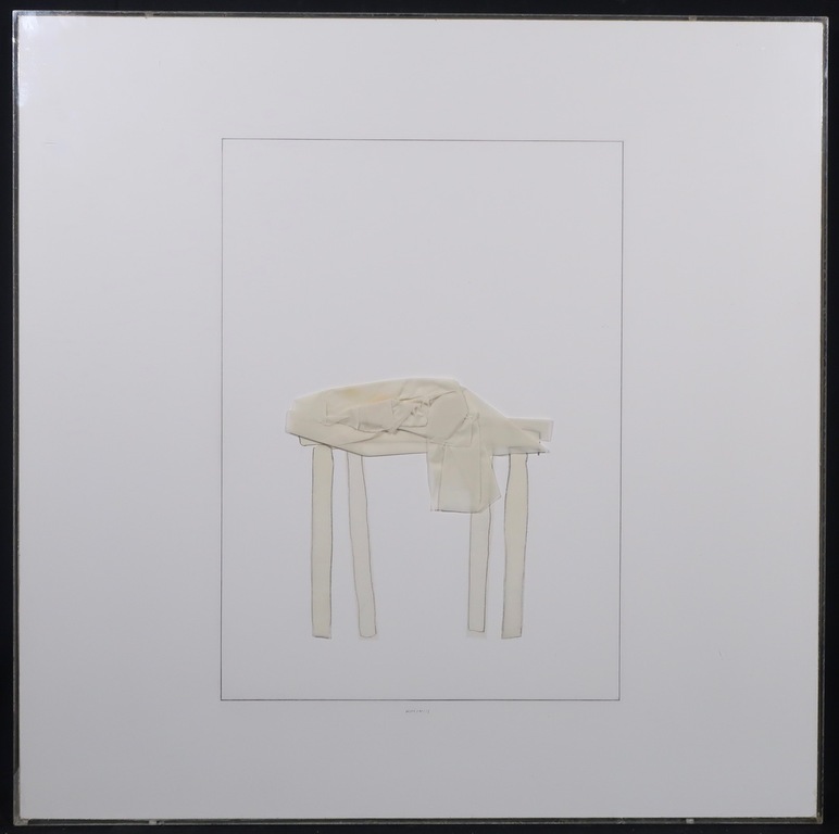 Wim Smits: Collage en potlood op papier, Ode to Man Ray - Ingelijst kopen? Bied vanaf 50!