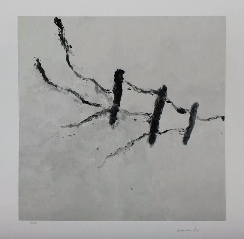 ARMANDO. Zeer ZELDZAME Handgesigneerde Glicee. -Der Zaun- 2015. verkocht voor € 189!