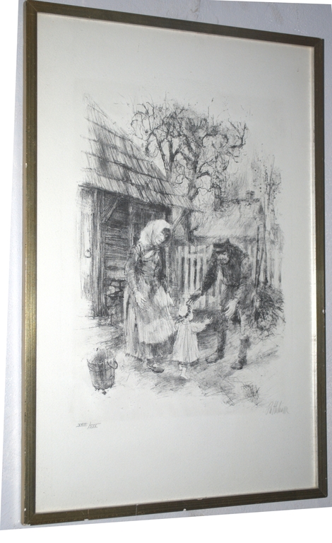 Nähe und Ferne (M.Buber) speciale litho 23/30,nieuwjaarsgroet 1982, met opdracht kopen? Bied vanaf 35!