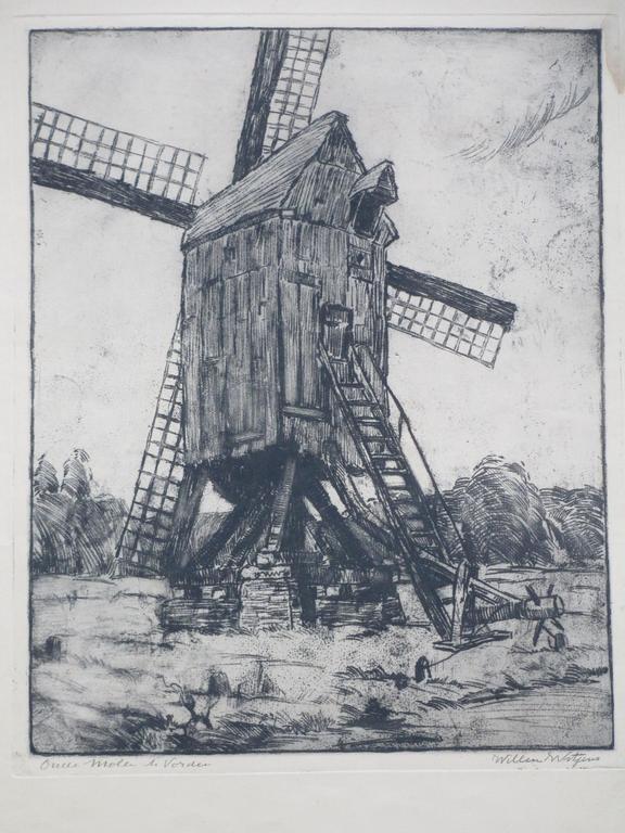 Willem Witjens, Oude molen te Vorden, Ets verkocht voor € 60!