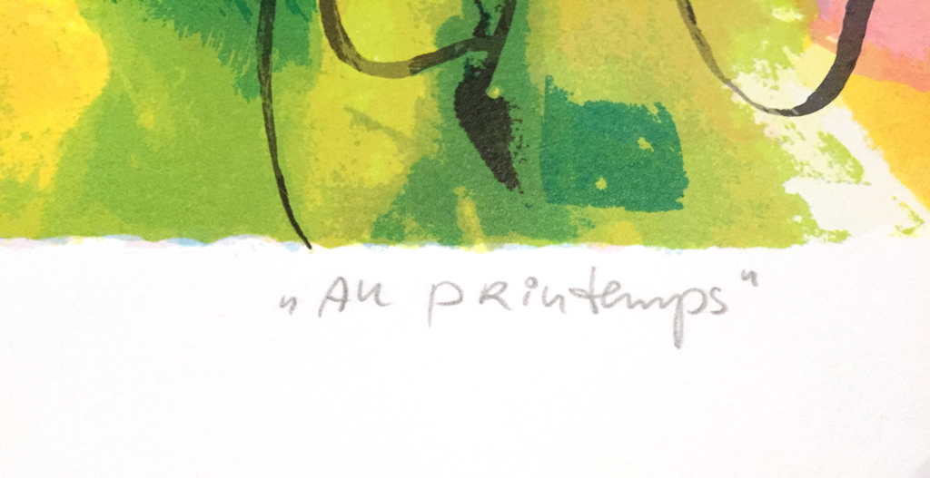 Tilly Wils - Au Printemps - Gesigneerde zeefdruk - 1998 kopen? Bied vanaf 40!