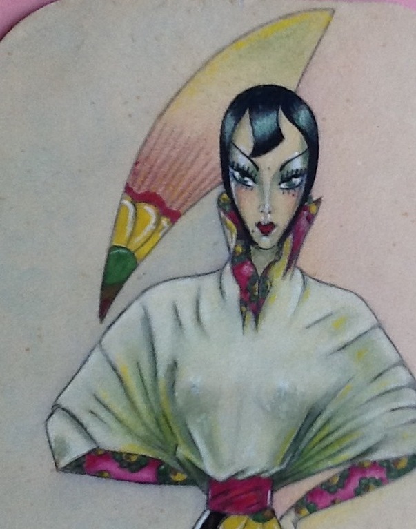 Leni Linthout,gemengde techniek, filmster Pola Negri? kopen? Bied vanaf 1!