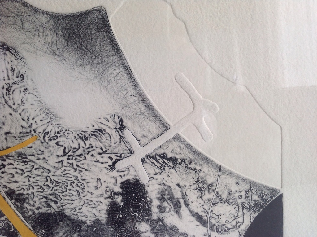 Chabab Tayefeh Mohajer : reliëf ets Hand in gekleurd, 1997 kopen? Bied vanaf 75!