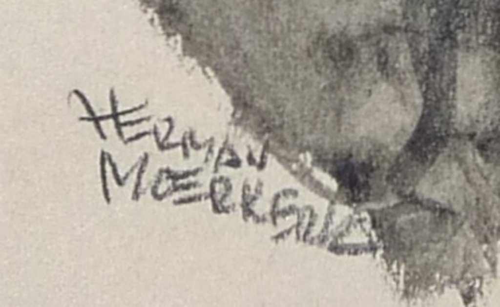 Herman Moerkerk: Tekening, Boompjes Rotterdam kopen? Bied vanaf 50!