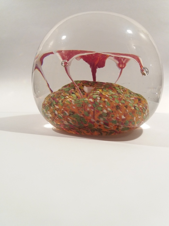 presse-papier met bloem 1960. kopen? Bied vanaf 1!