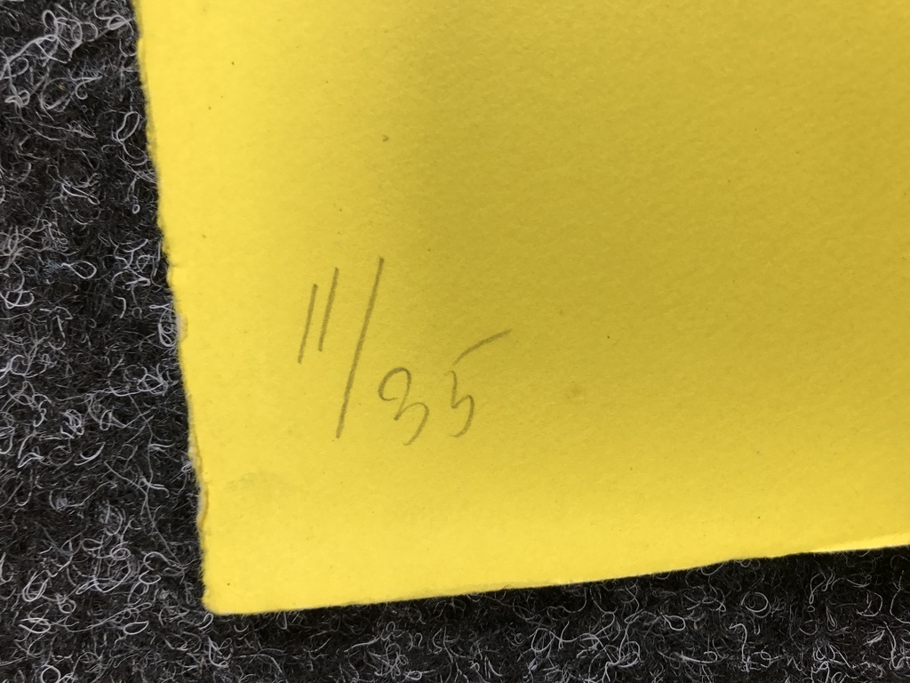 Jan Sierhuis Zeefdruk/Litho landschap met rode doos en stoel 1971 kopen? Bied vanaf 1!