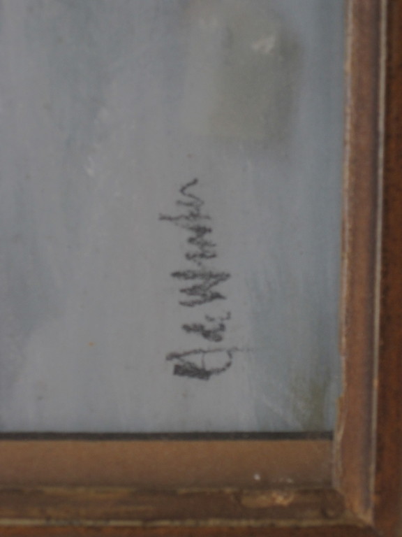 Janus de Winter 1882-1951 aquarel "winters landschap" ca.  1920  kopen? Bied vanaf 1!