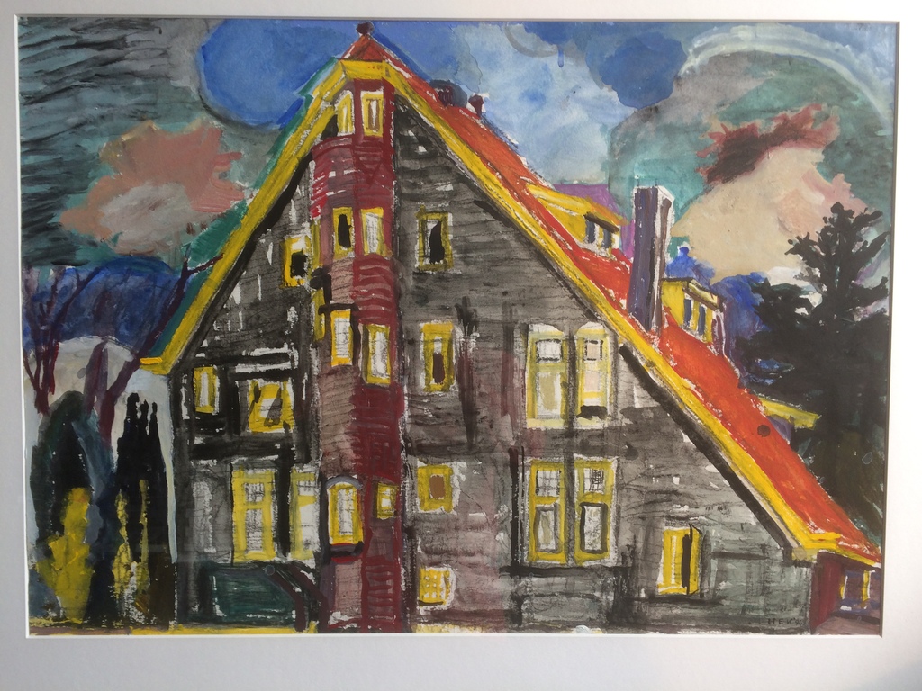 Hans Ebeling Koning - De inrichting (gouache, groot) kopen? Bied vanaf 90!