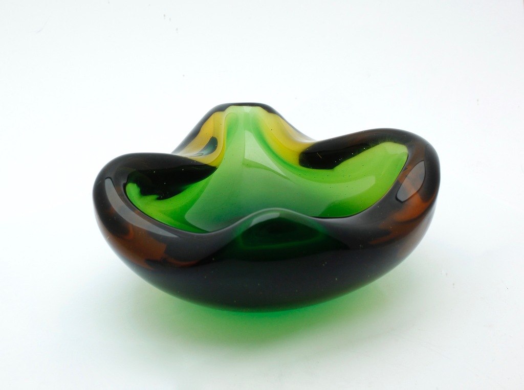 Archimedes Seguso Murano  'Sommerso' schaal met label - 1950's, Italië kopen? Bied vanaf 1!