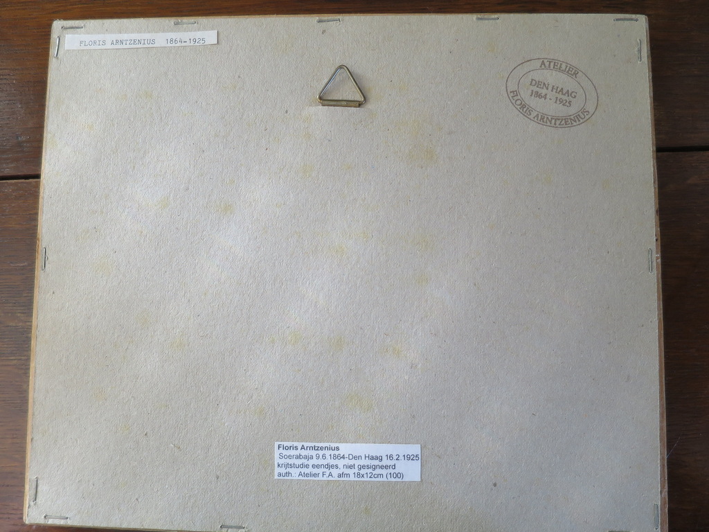 Floris Arntzenius, krijtstudie eendjes kopen? Bied vanaf 525!