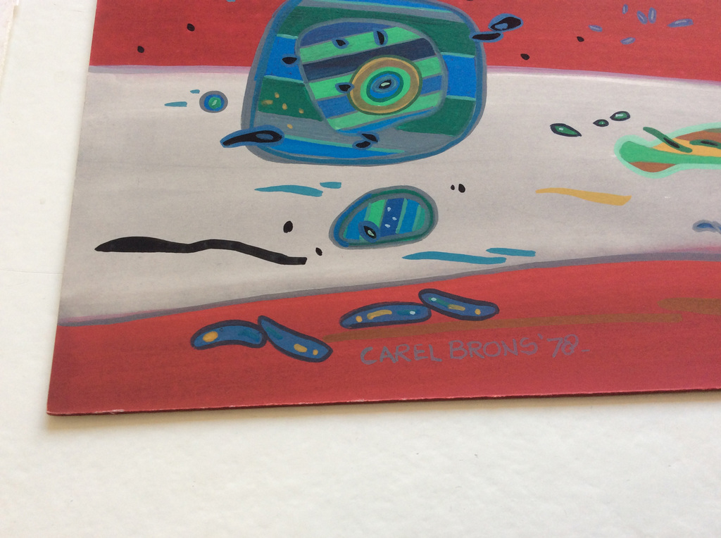 Carel Brons - gouache op karton, 1978 kopen? Bied vanaf 1!