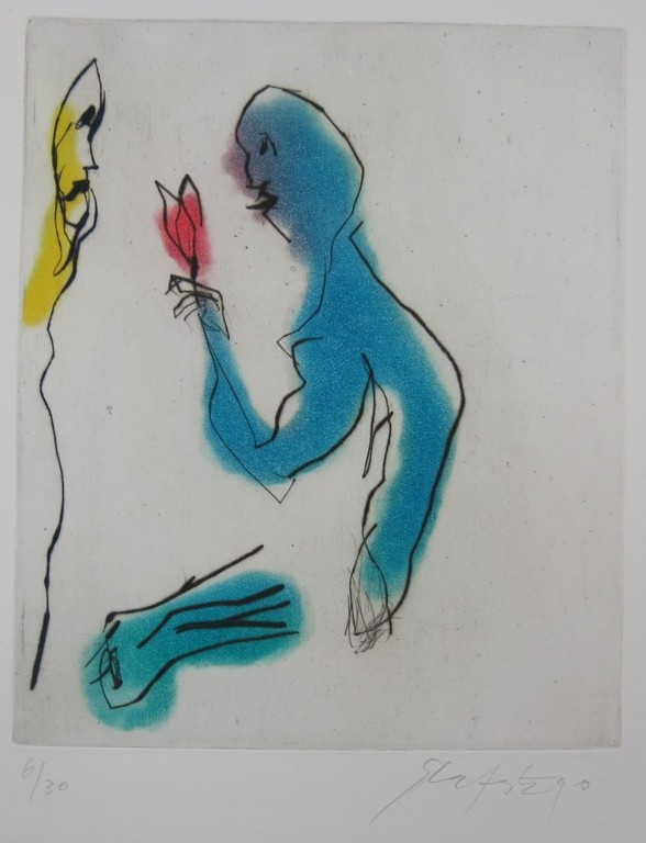 Ger Lataster: Droge Naald en Aquatint, Z.T. (1) verkocht voor € 70!