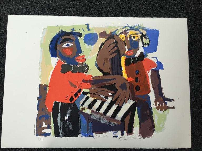 John Lie A Fo 1 zeefdruk  JAZZ kopen? Bied vanaf 15!