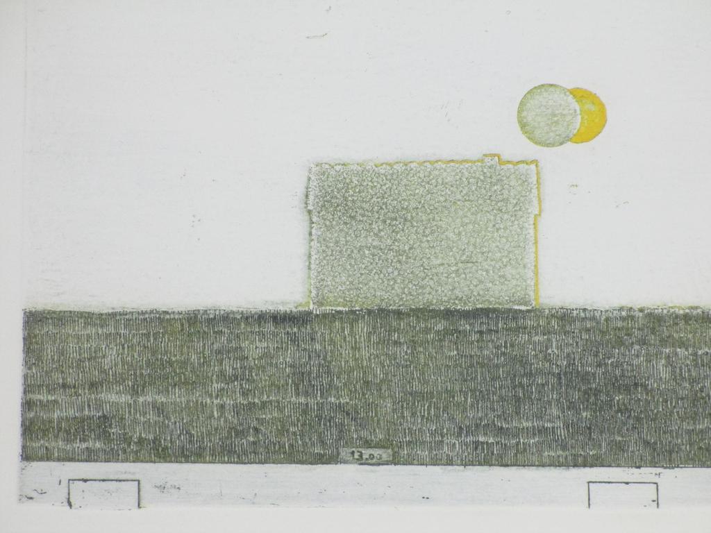 Eduard Flor, Composie in groen/geel, Kleurets kopen? Bied vanaf 50!