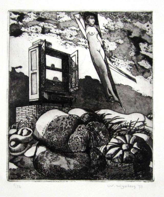 Nicolaas Wijnberg, ets uit 1973 verkocht voor € 100!