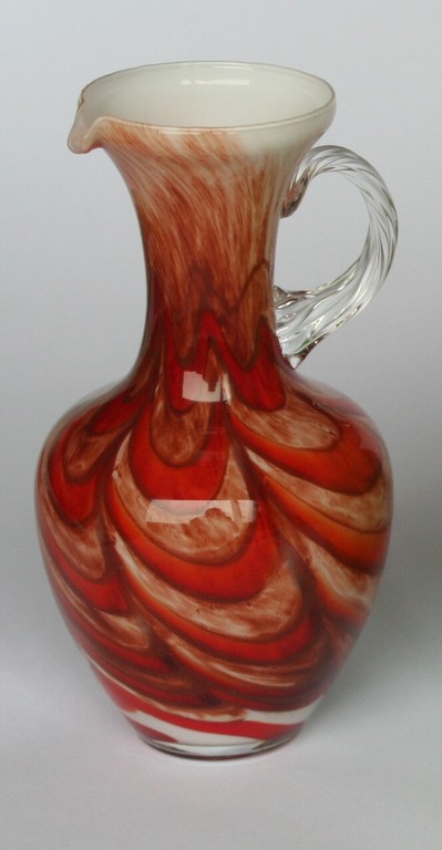 Murano schenkkan - met gedraaid transparant hengsel kopen? Bied vanaf 20!