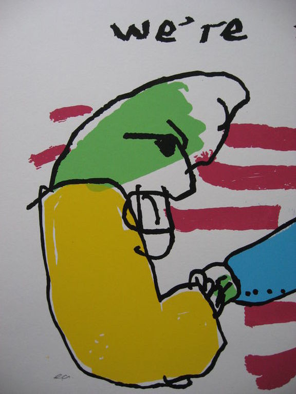 Herman Brood: Zeefdruk - 'We're a team' - E.A exemplaar kopen? Bied vanaf 129!