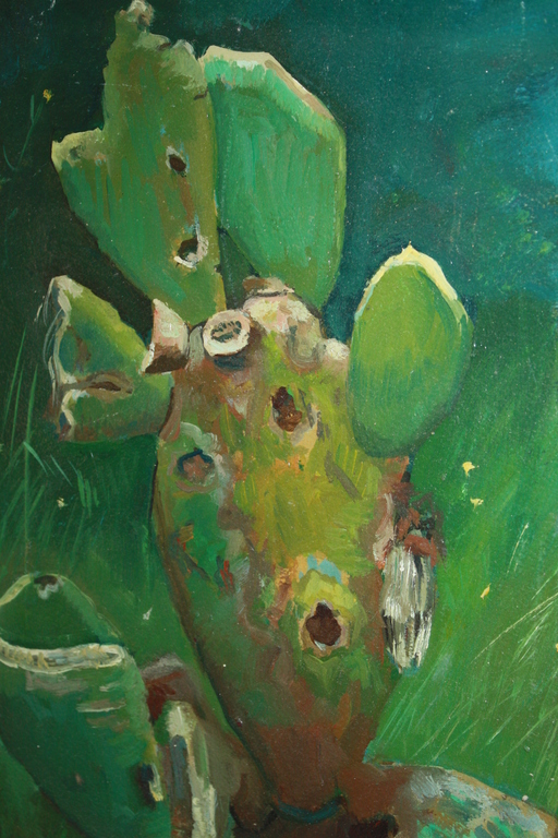 Chris Snijders - CACTUS olieverf verkocht voor € 50!