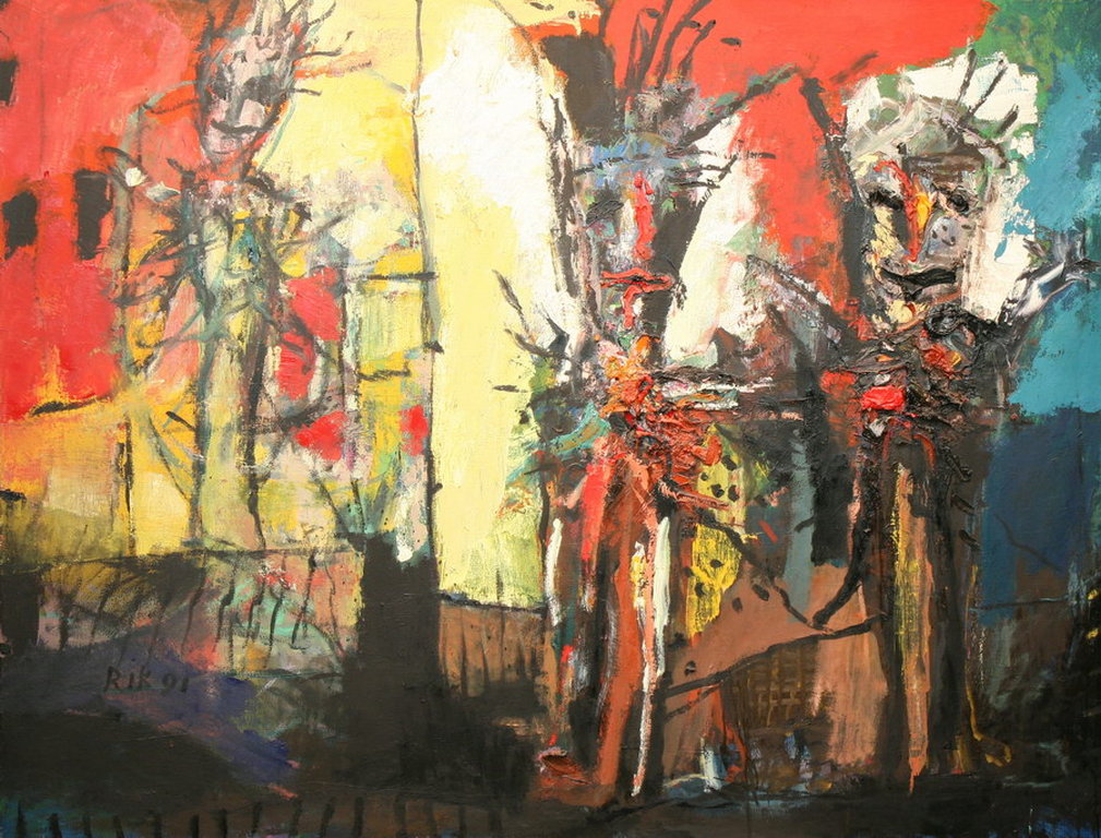 Rik van Iersel - The house of my dreams (1991) / olieverf op doek kopen? Bied vanaf 1250!